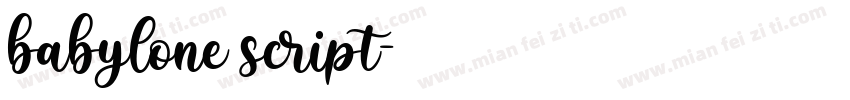 babylone script字体转换